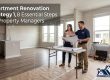 Apartment renovation strategy planning in Houston with manager and contractor reviewing unit upgrades