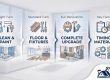 Apartment turn timeline infographic showing light, standard, and full renovation stages