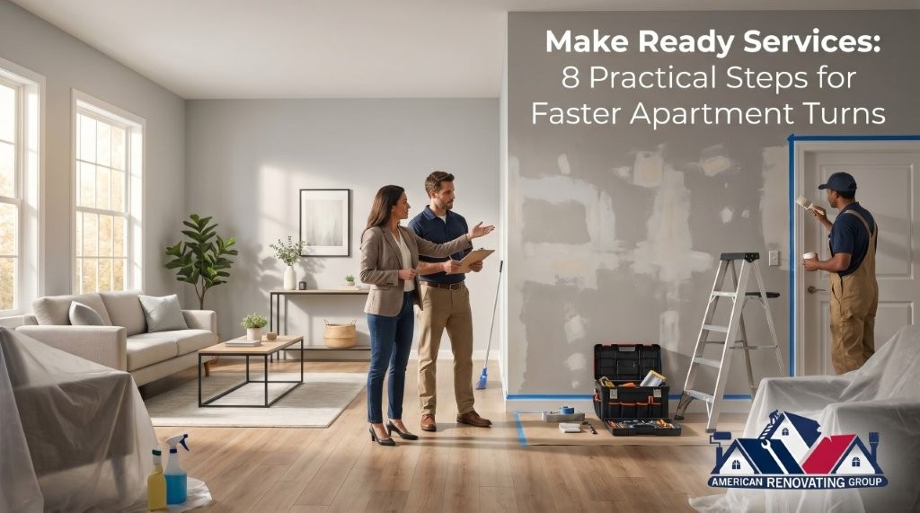 make ready services in Houston apartment showing unit turn inspection and repairs