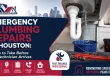 Houston resident closing an under-sink water shutoff to slow a leak while calling a 24/7 plumber—emergency plumbing repairs Houston steps before help arrives