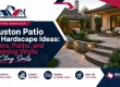 Patio and hardscape ideas Houston: a stone paver patio with a curved walkway and low retaining wall designed for clay soils with built-in drainage